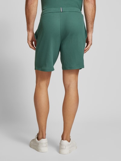 Christian Berg Men Regular fit sweatpants met structuurmotief Rietgroen - 5