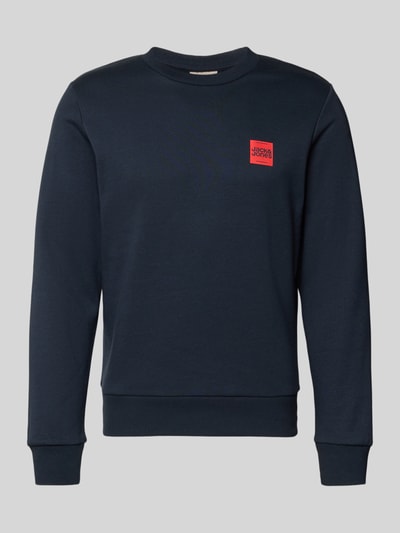 Jack & Jones Sweatshirt mit Label-Print Modell 'BRANDY' Marine 2