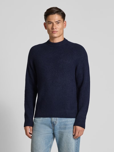 Les Deux Pullover mit Woll-Anteil Modell 'Gilbert' Marine 4