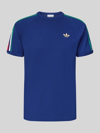 adidas Originals Regular Fit T-Shirt mit Kontraststreifen Dunkelblau 2