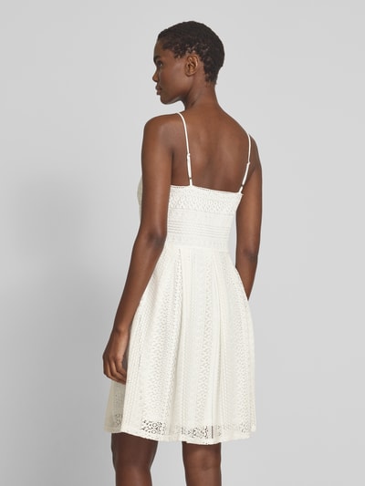 Vero Moda Getailleerde mini-jurk van katoenmix, model 'HONEY' Wit - 5