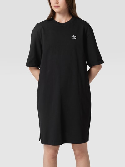 adidas Originals Knielanges Kleid mit Label-Stitching Black 4