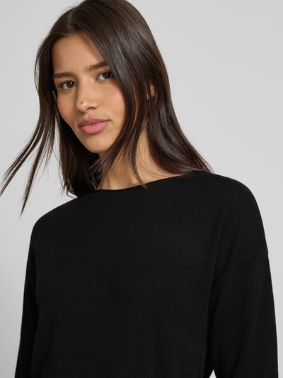 Brax Wollen pullover met kasjmier, model 'STYLE.LIZ' Zwart - 3