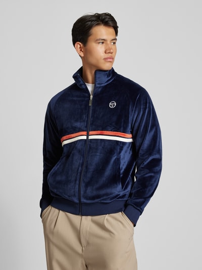 SERGIO TACCHINI Kurtka treningowa z wyhaftowanym logo model ‘DALLAS’ Granatowy 4