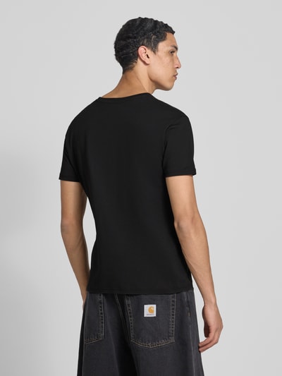 Alpha Industries T-Shirt mit Label-Print und Rundhalsausschnitt Black 5
