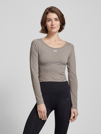 Under Armour Longsleeve mit Logo-Print Taupe 4