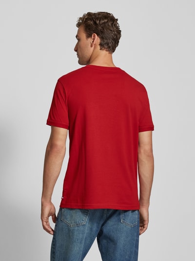 Tommy Hilfiger T-shirt met labelstitching Rood - 5