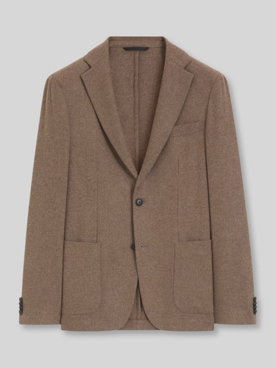 BOSS Marynarka w kroju slim fit z dodatkiem żywej wełny model 'P-Hanry-WG-264' Beżowy 2