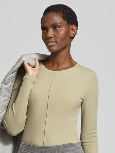 OPUS Longsleeve in Ripp-Optik Modell 'Sadalie' Schilf 3