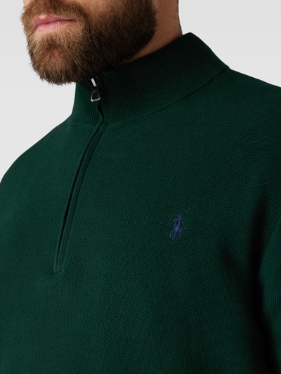 Polo Ralph Lauren Big & Tall PLUS SIZE Strickpullover mit Label-Stitching Dunkelgruen 3