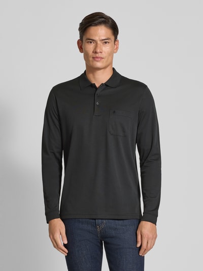 RAGMAN Regular Fit Poloshirt mit Brusttasche Black 4