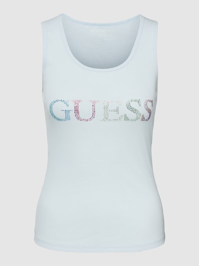 Guess Trägertop mit Label-Detail Bleu 2