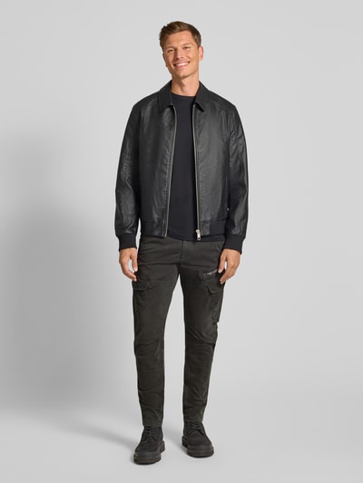 PME Legend Cargohose mit Label-Detail und Pattentaschen Modell 'Nordrop' Anthrazit 1