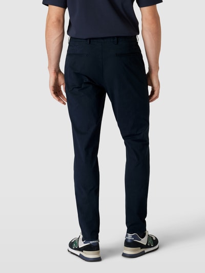 Profuomo Chino in effen design Donkerblauw - 5