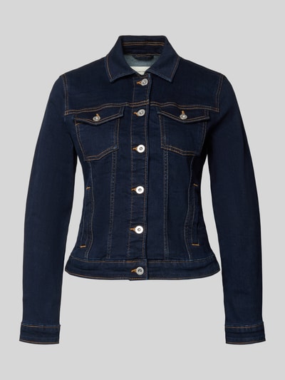 Tom Tailor Slim Fit Jeansjacke aus Baumwoll-Mix Dunkelblau 2