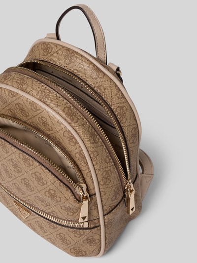 Guess Rugzak met hengsel, model 'MANHATTAN' Lichtbruin - 5