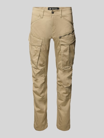 G-Star RAW Spodnie cargo o kroju regular tapered fit z kieszenią zapinaną na zamek błyskawiczny Beżowy 2