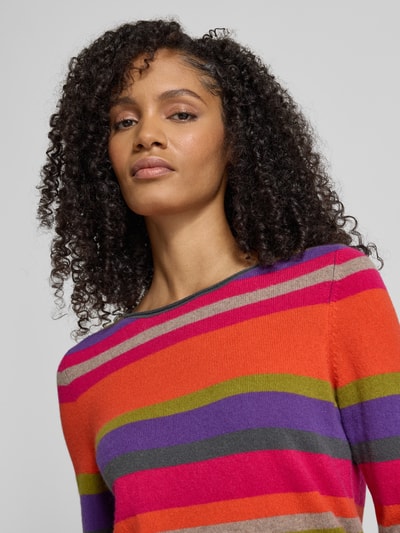 Christian Berg Woman Regular fit gebreide pullover van puur kasjmier Fuchsia - 3