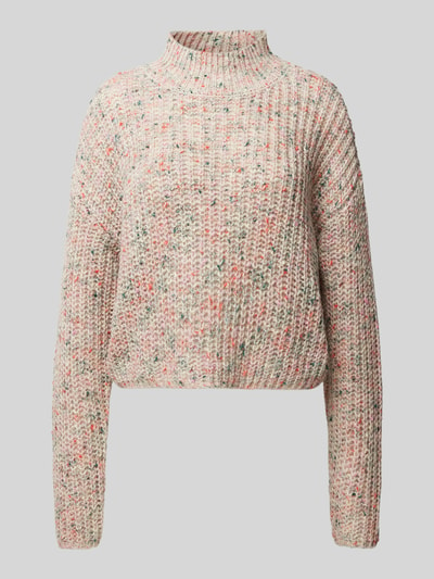 Only Comfort fit gebreide pullover met wol in meerkleurig, gemêleerd tricot, model 'SPRINKLE' Beige - 2