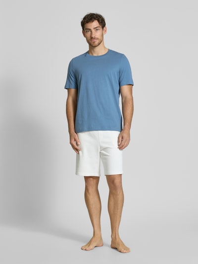 Schiesser T-Shirt aus reiner Baumwolle Jeansblau 1