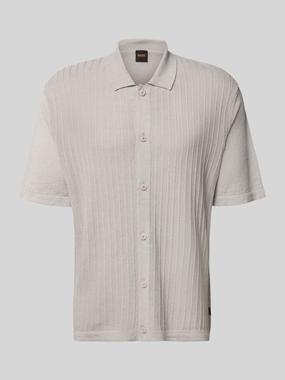 BOSS Orange Poloshirt aus Leinen-Baumwoll-Mix Modell 'AMICINO' Sand 2