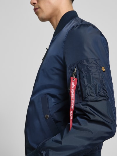 Alpha Industries Kurtka o kroju regular fit ze stójką Ciemnoniebieski 3