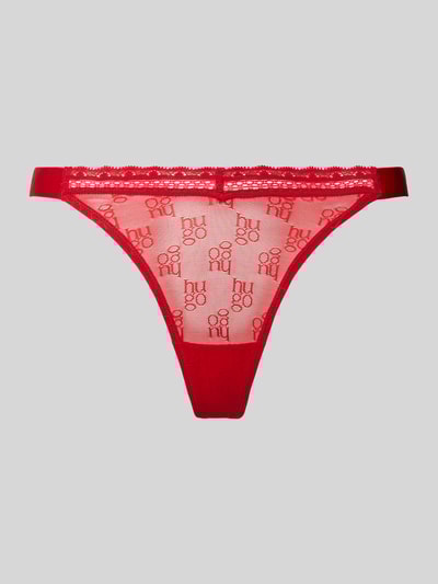 HUGO String met kant, model 'SARTORIAL' Rood - 1