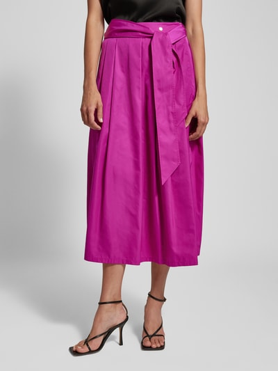 Marc Cain Midirok met strikceintuur Fuchsia - 4