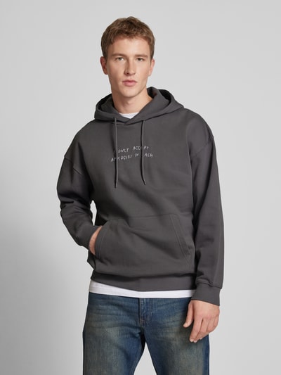 Only & Sons Hoodie mit Kängurutasche Modell 'AARON' Anthrazit 4