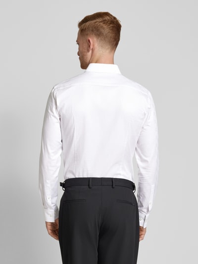 HUGO Slim fit zakelijk overhemd met kentkraag, model 'Kenno' Wit - 5