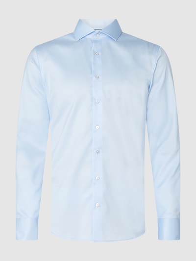 Eterna Slim fit zakelijk overhemd met haaikraag Bleu - 2