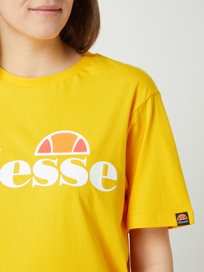 Ellesse T-shirt z bawełny model ‘Albany’ Żółty 3