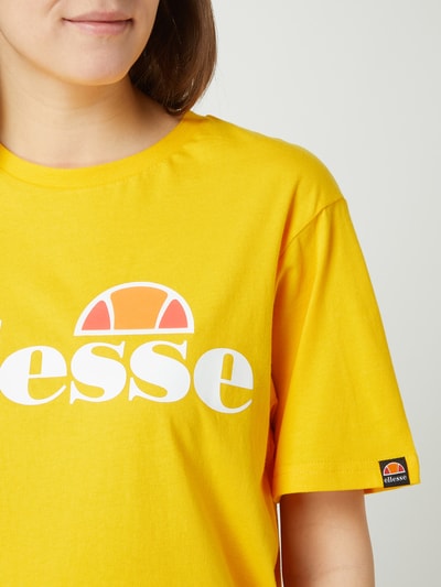 Ellesse T-shirt van katoen, model 'Albany' Geel - 3