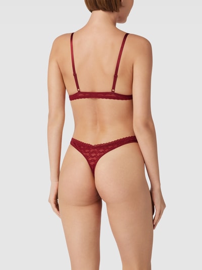 s.Oliver RED LABEL Bralette aus Häkelspitze Modell 'Clarisse' Bordeaux Rot 4