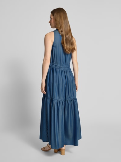 MOS MOSH Maxikleid mit V-Ausschnitt Modell 'Sabri' Blau 5