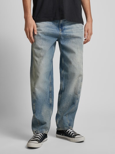 REVIEW Baggy jeans met deelnaden Blauw - 4