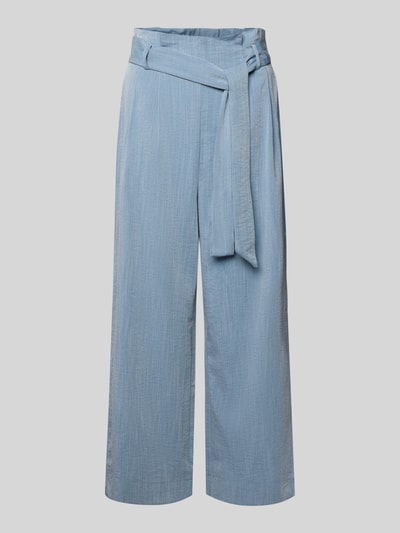 Produktfoto, Regular Fit Bundfaltenhose aus Viskose-Mix Modell 'MARSA' od Only, kolor jednolity, pasek, wysoki stan, krój regular fit, marszczenia, szerokie nogawki, tekstura gładka
