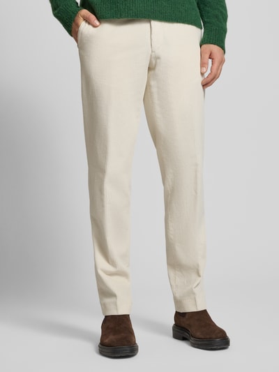 Hiltl Corduroy broek met achterzakken, model 'PARMA' Ecru - 4
