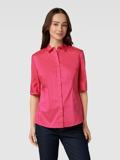 Christian Berg Woman Selection Bluse mit verdeckter Knopfleiste Pink 4