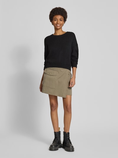 Marc O'Polo Denim Strickpullover mit gerippten Abschlüssen Black 1