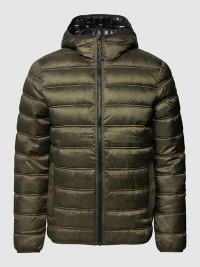 QS Steppjacke mit Kapuze Oliv Melange 2