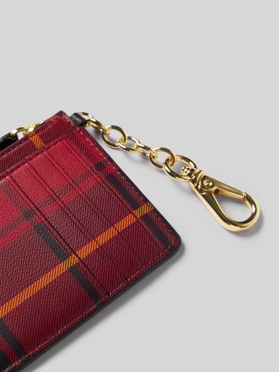 Lauren Ralph Lauren Geldbeutel aus Schafsleder mit Karabiner Bordeaux 3
