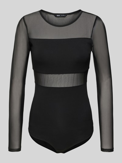 ONLY Body o kroju slim fit z mieszanki bawełny model ‘ESTHER’ Czarny 2