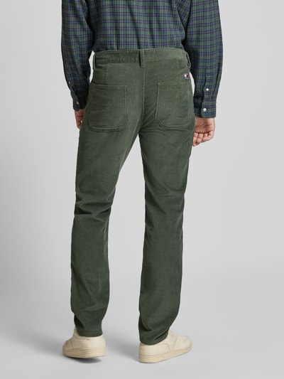 Tommy Jeans Regular fit corduroy broek van puur katoen, model 'RYAN CORD CHINO' Donkergroen - 5
