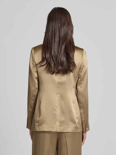 Lauren Ralph Lauren Blazer van satijn met reverskraag, model 'Ryen' Middenbruin - 5