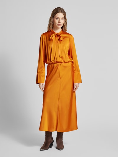 Marc Cain Maxikleid mit Schleifen-Detail Orange 4