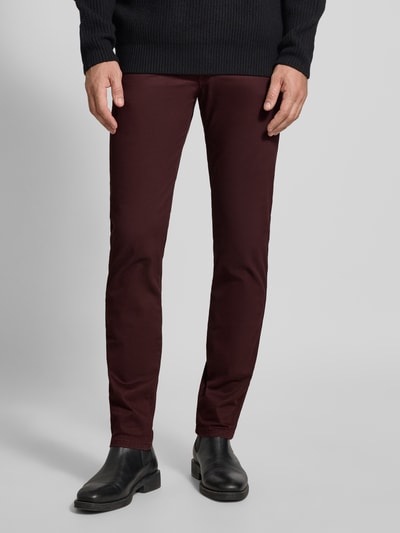 bugatti Modern Fit Hose im 5-Pocket-Design Bordeaux 4