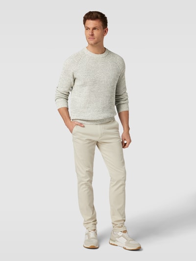 Tom Tailor Strickpullover mit Zopfmuster Offwhite 1