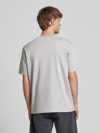 CHAMPION T-Shirt mit Label-Print Hellgrau 5