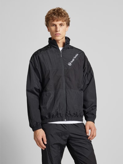 SERGIO TACCHINI Trainingsjacke mit Label-Stitching Modell 'PATRICK' Black 4